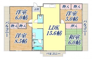 ネオハイツ西宮の物件間取画像